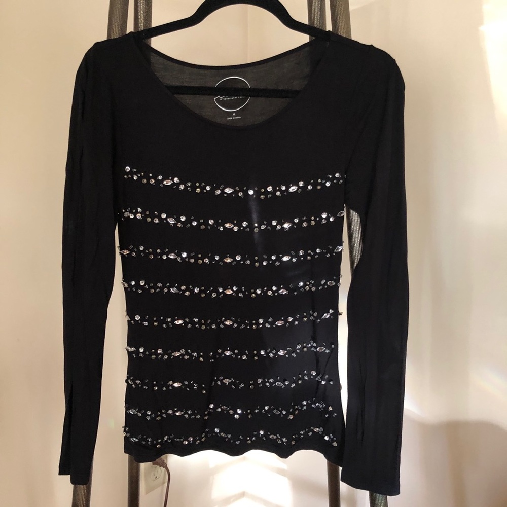 Black Long Sleeve Top